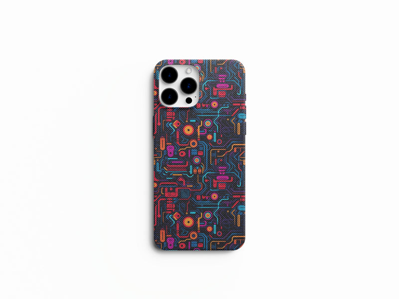 Blue Abstract Flow Phone Case