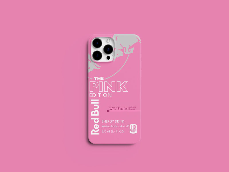 Pink RedBull Phone Case