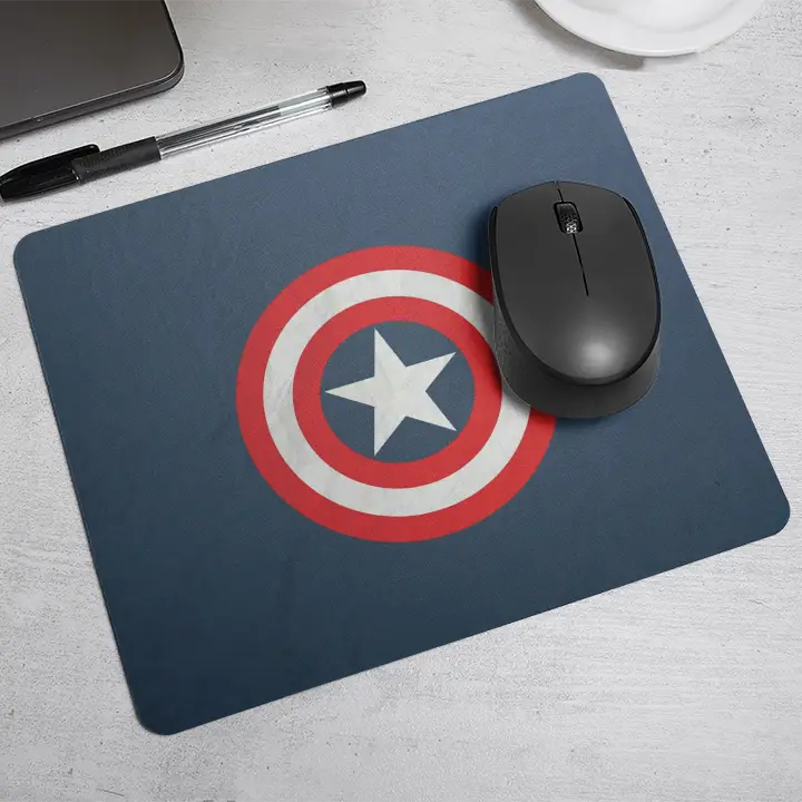 Captain America Shield Comic Art Mouse Pad
