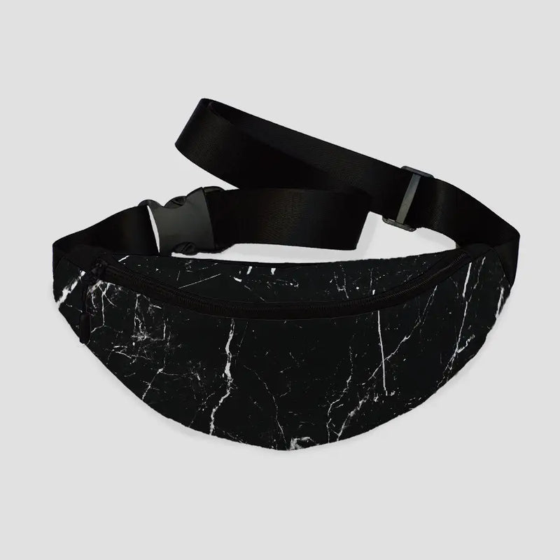 Black Marble fanny pack