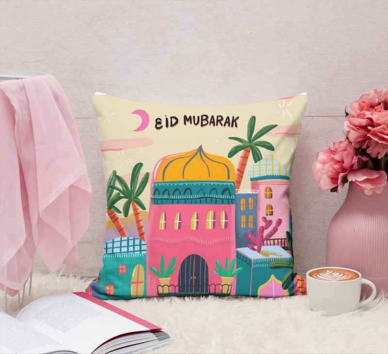 Cute Eid Mubarak Pillow