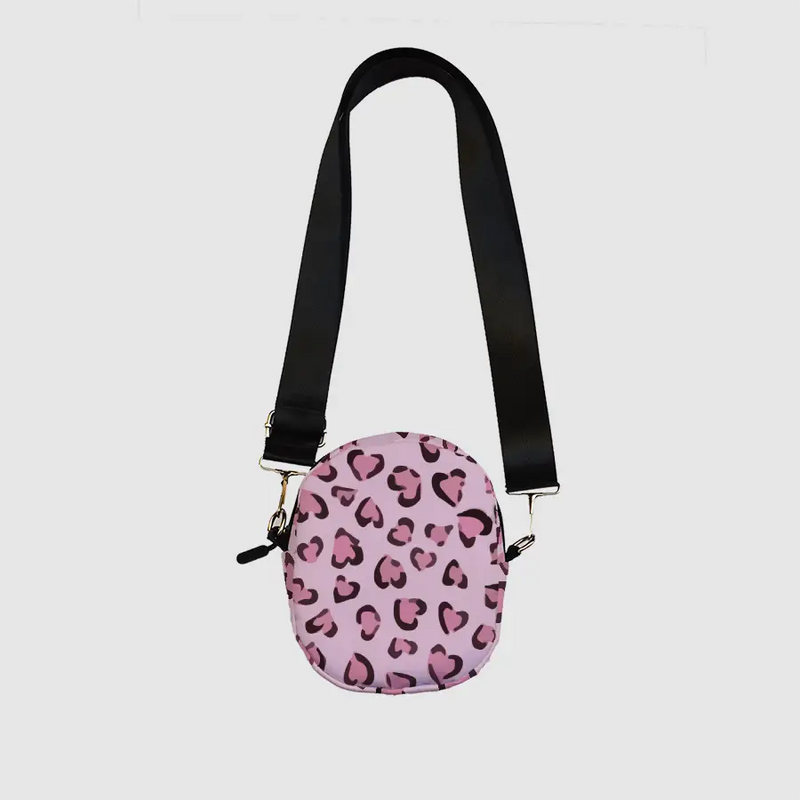 Pink Leopard Pattern Mini Bag