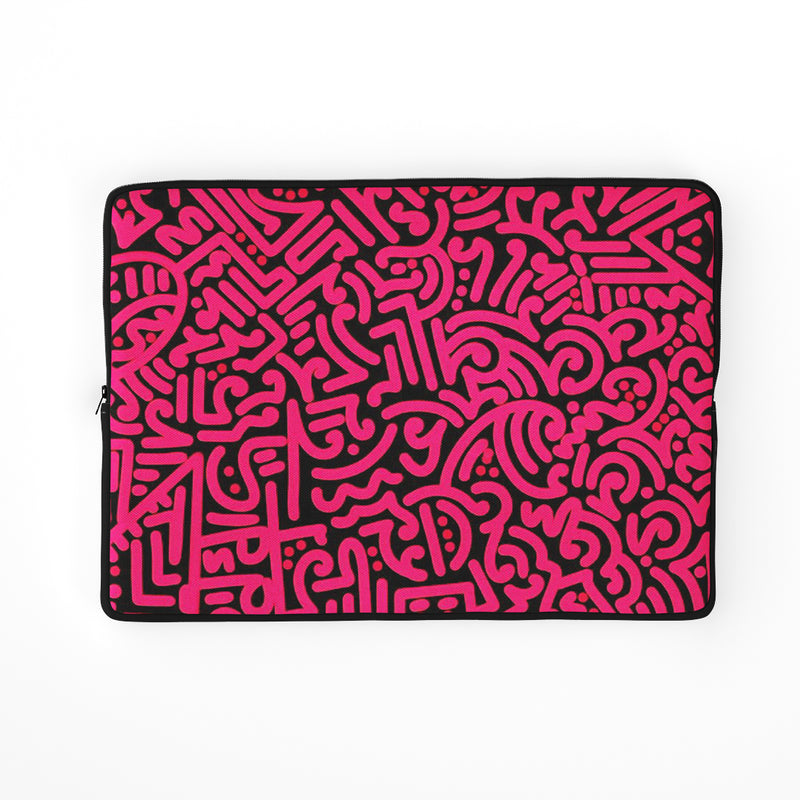 Pink Doodle Laptop Sleeve