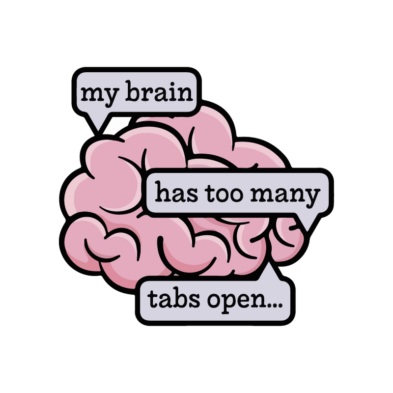 My Brain Sticker