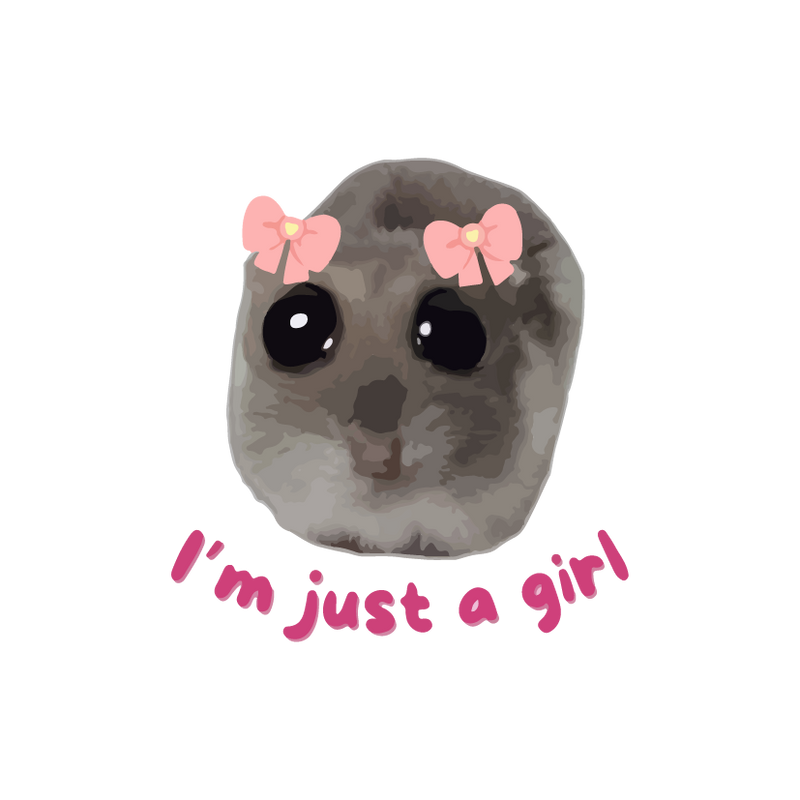 Just A Girl Sticker
