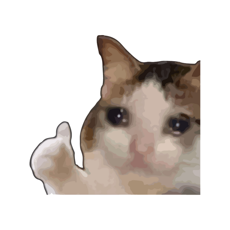 Cat Cring Sticker