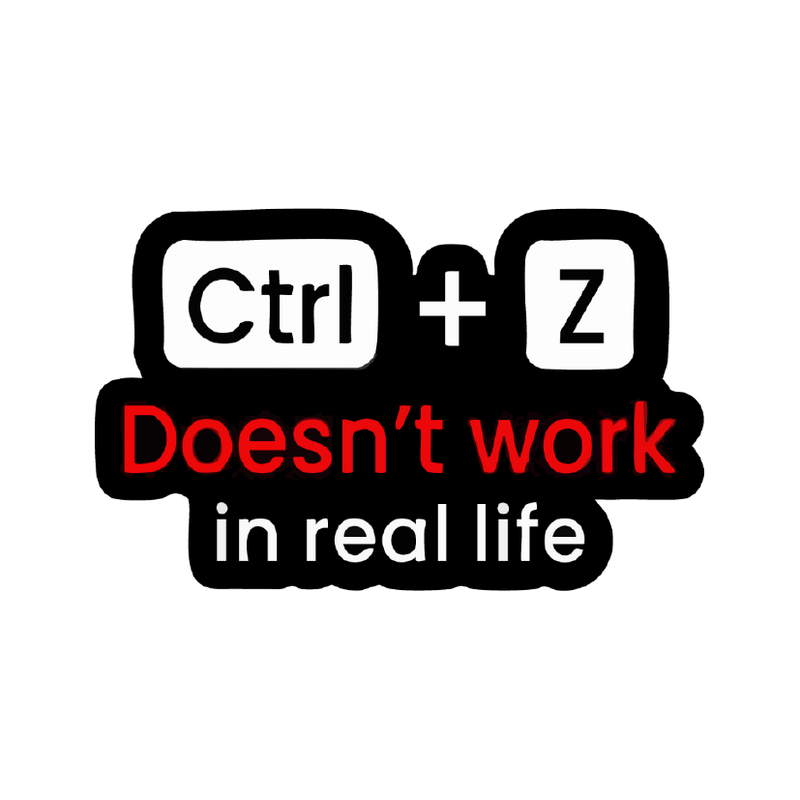 Ctrl Z Sticker